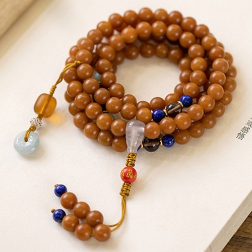 108 Beads Bodhi Seed Blessing Meditation Mala Bracelet 108 Beads Bodhi Seed Blessing Meditation Mala Bracelet