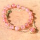 Sun Stone Strawberry Quartz Crystal Bracelet Sun Stone Strawberry Quartz Crystal Bracelet