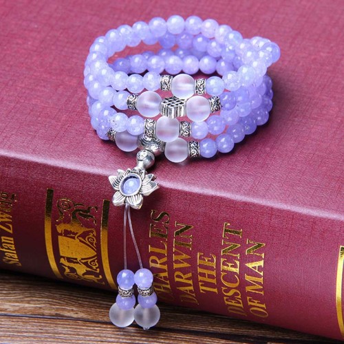 Purple Jasper Bead Strength Mala Bracelet Purple Jasper Bead Strength Mala Bracelet