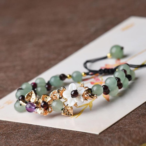 Green Aventurine Garnet Luck Bracelet Green Aventurine Garnet Luck Bracelet