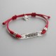 925 Sterling Silver Red String Luck Strength Bracelet