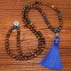108 Mala Beads Tiger Eye Buddha Strength Necklace 108 Mala Beads Tiger Eye Buddha Strength Necklace