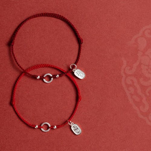 Silver Lucky Lotus Peace Bracelet