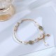 Pearl Moonstone Strawberry Quartz Optimism Bracelet Pearl Moonstone Strawberry Quartz Optimism Bracelet