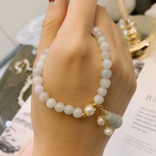 Natural Jade Pearl Gourd Prosperity Luck Bracelet Natural Jade Pearl Gourd Prosperity Luck Bracelet