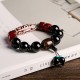 Tibetan Nine-Eye Dzi Black Onyx Wealth Bracelet