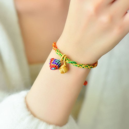 Colorful Rope Zongzi Charm Luck Bracelet Colorful Rope Zongzi Charm Luck Bracelet