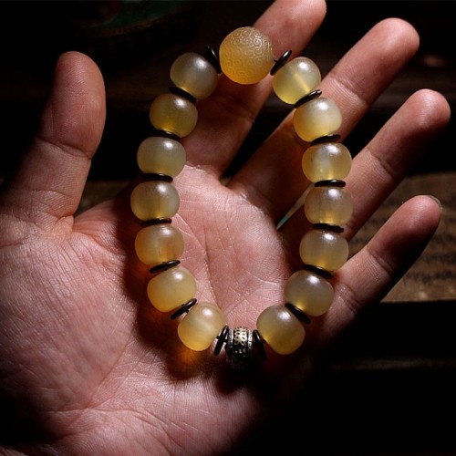 Sheep Horn Om Mani Padme Hum Auspicious Bracelet Sheep Horn Om Mani Padme Hum Auspicious Bracelet
