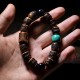 Tibetan Yak Bone Dzi Bead Turquoise Evil Spirit Bracelet Tibetan Yak Bone Dzi Bead Turquoise Evil Spirit Bracelet