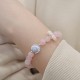 925 Silver Amethyst Aquamarine Cat's Eye Healing Bracelet