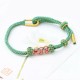 Peach Blossoms Luck Braided String Bracelet