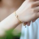 Peace Buckle White Jade Luck Bracelet Peace Buckle White Jade Luck Bracelet