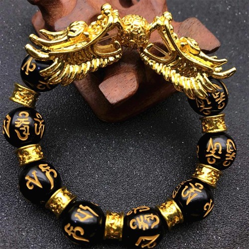 Double Dragon Wealth Protection Bracelet