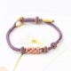 Peach Blossoms Luck Braided String Bracelet