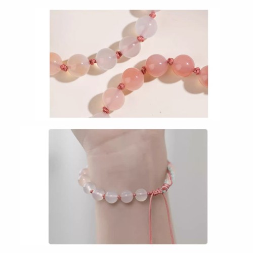 Gradient Agate Peach Blossom Luck Bracelet Gradient Agate Peach Blossom Luck Bracelet