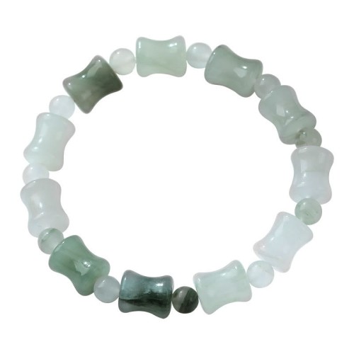 Jade Coconut Shell Bamboo Luck Bracelet