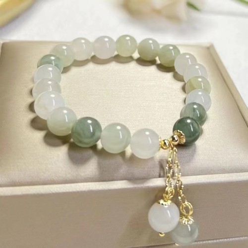 Gradient Jade Abundance Luck Charm Bracelet Gradient Jade Abundance Luck Charm Bracelet