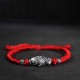 Silver Luck Koi Fish String Bracelet Silver Luck Koi Fish String Bracelet