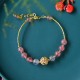 Strawberry Quartz Moonstone Positive Bracelet Strawberry Quartz Moonstone Positive Bracelet