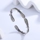 Angel Wings Feather Pattern Luck Cuff Bracelet Angel Wings Feather Pattern Luck Cuff Bracelet