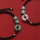 Green Aventurine White Jade Couple Bracelet