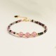 Colorful Tourmaline Strawberry Quartz Positive Love Bracelet Colorful Tourmaline Strawberry Quartz Positive Love Bracelet