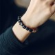 Tibetan Bodhi Seed Black Obsidian Copper Peace Bracelet Tibetan Bodhi Seed Black Obsidian Copper Peace Bracelet