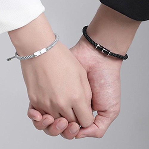 Bamboo Pattern Healing Couple Rope Bracelet