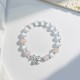 Cat's Eye Lavender Amethyst Rosette Charm Bracelet