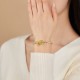 Sterling Silver Hetian Jade Luck Bracelet