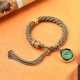 Tibetan Five God of Wealth Amulet Bracelet Tibetan Five God of Wealth Amulet Bracelet