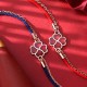 925 Sterling Silver Color-changing Four Leaf Clover Bracelet 925 Sterling Silver Color-changing Four Leaf Clover Bracelet