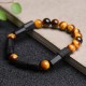 Black Tourmaline Tiger Eye Positive Bracelet
