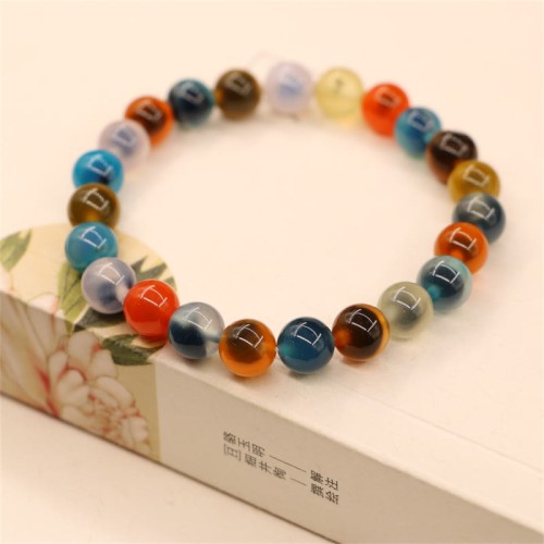 Colorful Candy Agate Strength Healing Bracelet Colorful Candy Agate Strength Healing Bracelet