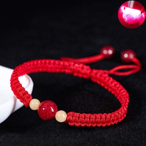 Cinnabar Red String Bracelet for Kids