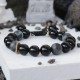 Black Obsidian Glitter Stone Purification Bracelet Black Obsidian Glitter Stone Purification Bracelet