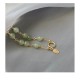 Hetian Jade 14K Gold Luck Beaded Bracelet