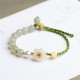 Hetian Jade Peach Blossom Luck Bracelet Hetian Jade Peach Blossom Luck Bracelet
