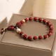 Cinnabar Peace Buckle Copper Coin Blessing Bracelet Cinnabar Peace Buckle Copper Coin Blessing Bracelet