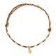 Fu Character Peace and Joy Luck Handmade Multicolored Bracelet