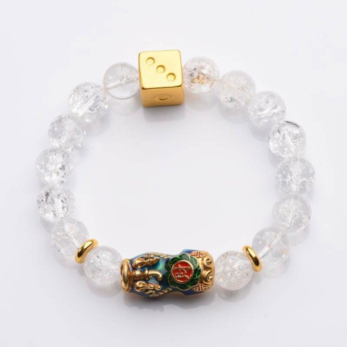 Color-Changing Pixiu White Crystal Wealth Bracelet