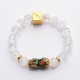 Color-Changing Pixiu White Crystal Wealth Bracelet