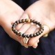 Vietnam Qinan Agarwood Turquoise Balance Strength Bracelet Vietnam Qinan Agarwood Turquoise Balance Strength Bracelet