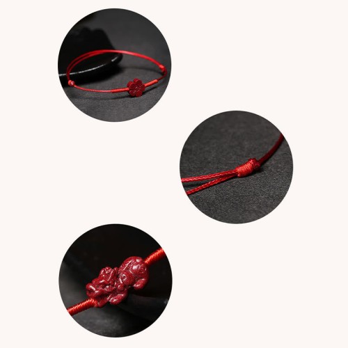 Handmade Plum Blossom PiXiu Lotus Koi Fish Bracelet Handmade Plum Blossom PiXiu Lotus Koi Fish Bracelet