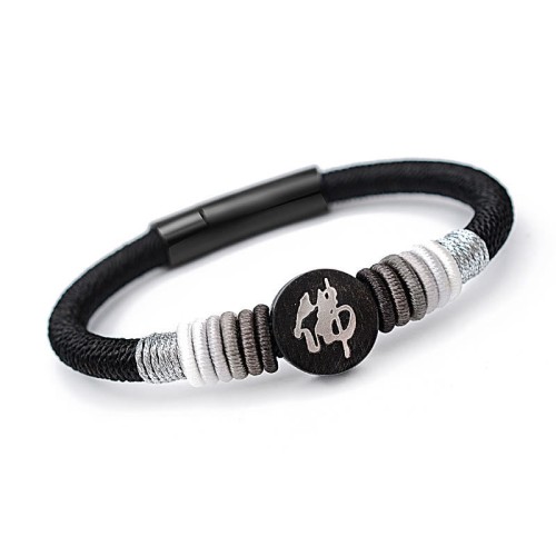 Buddha Ebony Handcrafted Rope Bracelet