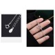 Year of the Dragon 999 Sterling Silver Zircon Knot Charm Bracelet Year of the Dragon 999 Sterling Silver Zircon Knot Charm Bracelet