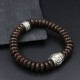 Tibetan Coconut Shell Om Mani Padme Hum Bracelet Tibetan Coconut Shell Om Mani Padme Hum Bracelet