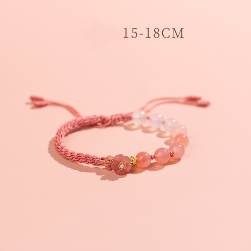 Gradient Agate Peach Blossom Luck Bracelet Gradient Agate Peach Blossom Luck Bracelet