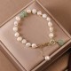 Pearl Green Strawberry Quartz Healing Bracelet