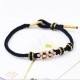 Peach Blossoms Luck Braided String Bracelet